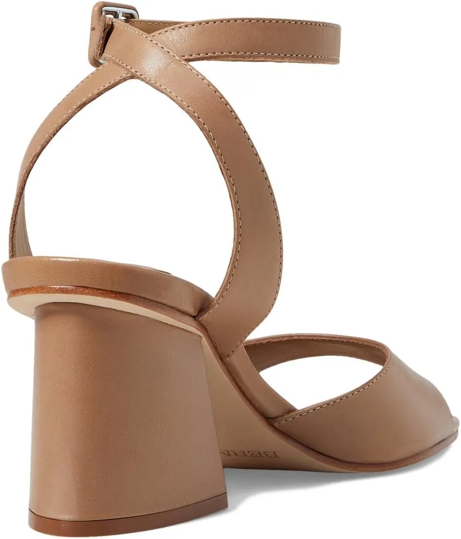 Bernardo Nyack - Heels for Women - Solid Block Heel - Leather Outsole - Ankle Strap - Buckle Closure