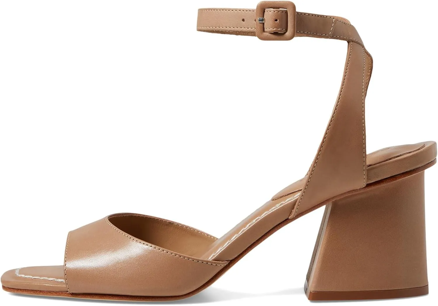 Bernardo Nyack - Heels for Women - Solid Block Heel - Leather Outsole - Ankle Strap - Buckle Closure