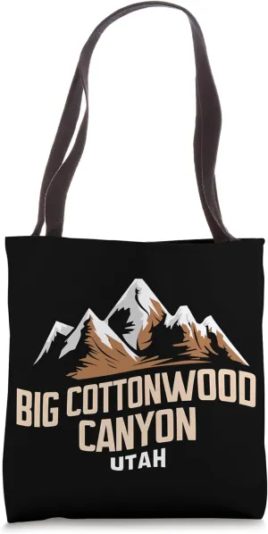Big Cottonwood Canyon Utah Logo Tote Bag
