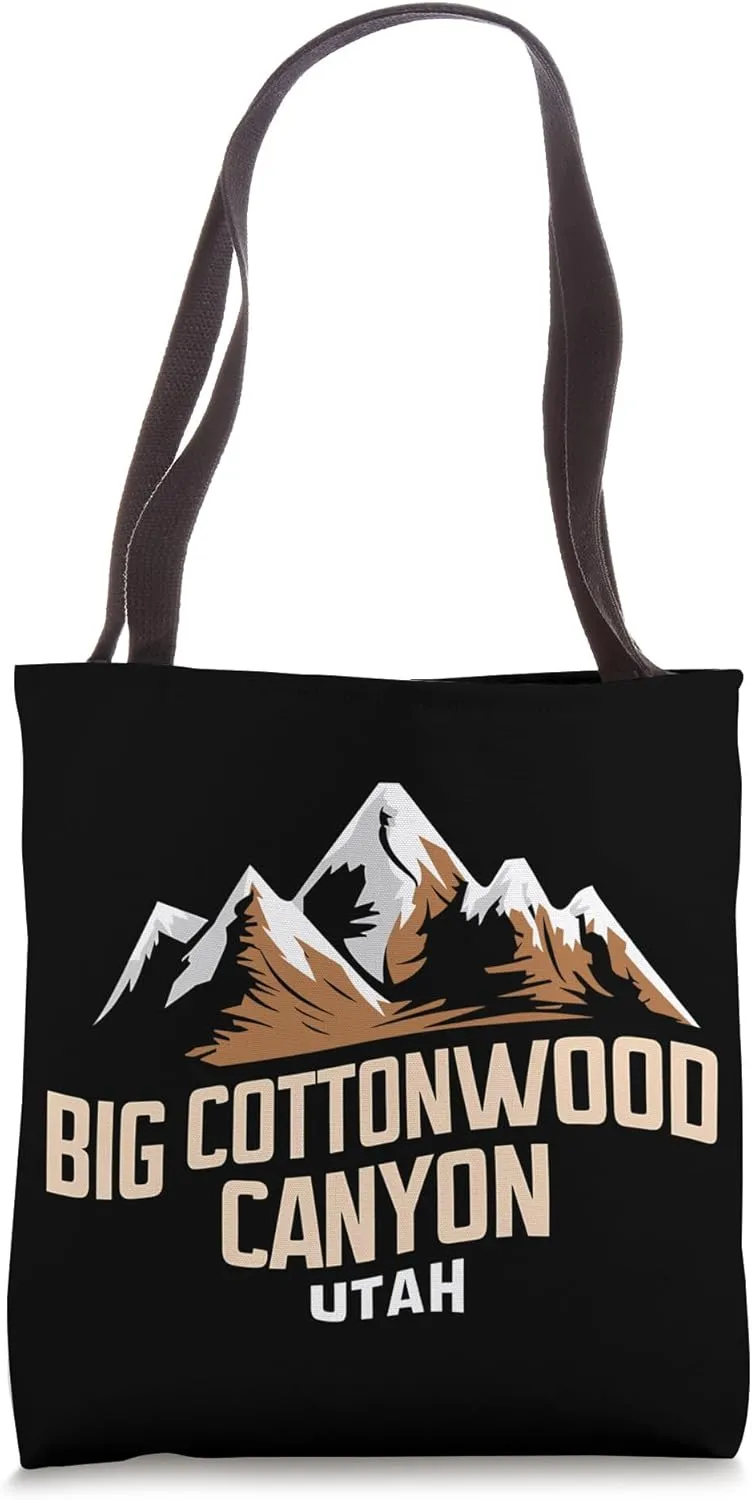Big Cottonwood Canyon Utah Logo Tote Bag
