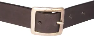 Bison Designs Full Grain Water Buffalo Leather 32mm Standard Leather Belt with Dull Silver Buckle