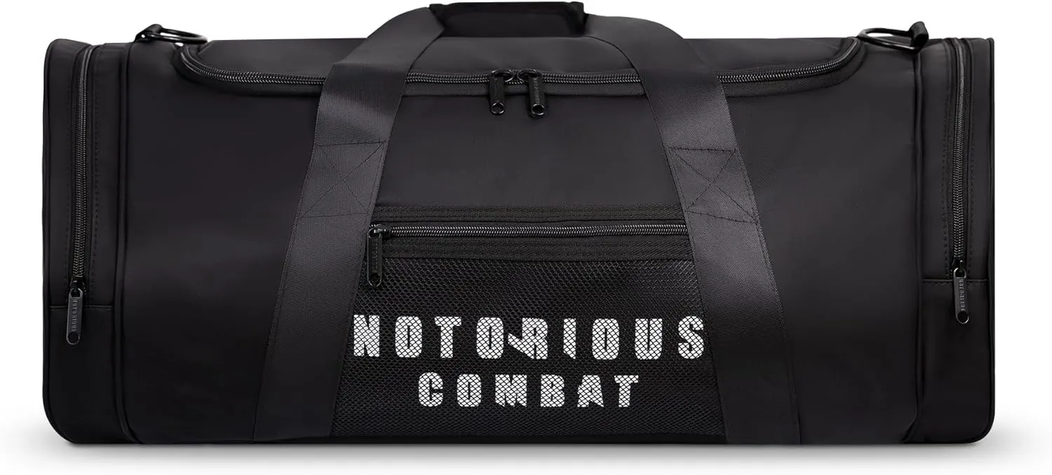 BJJ Jiu Jitsu Duffel Backpack - Wet Compartment for Gi, Rashguard, or Shoes - Martial Arts Gear, Boxing, and MMA (Black/Combat Green)
