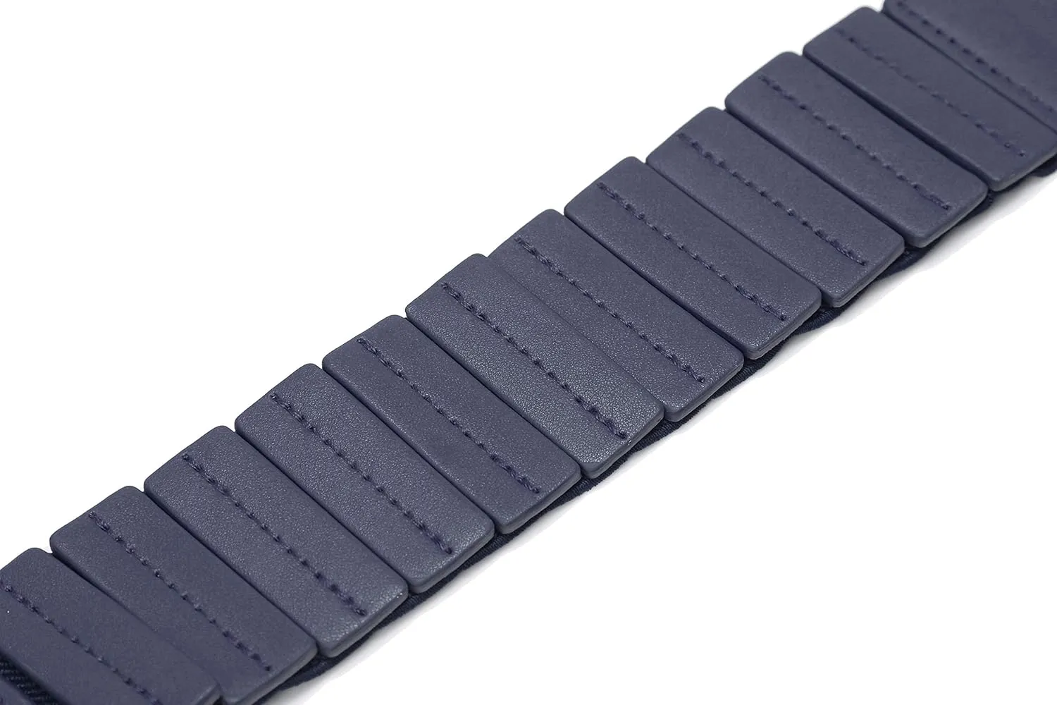 BlackButterfly Wide Elastic Stretch Retro Metal Interlock Buckle Belt
