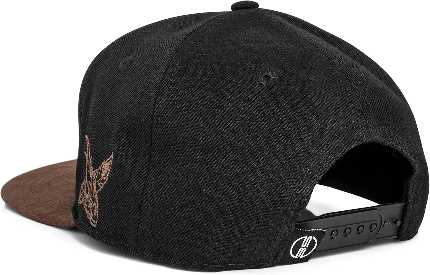 Blackskies Port Snapback Cap | Unisex Baseball Hat Cap Faux Suede Visor Suede