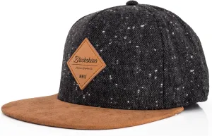 Blackskies Port Snapback Cap | Unisex Baseball Hat Cap Faux Suede Visor Suede