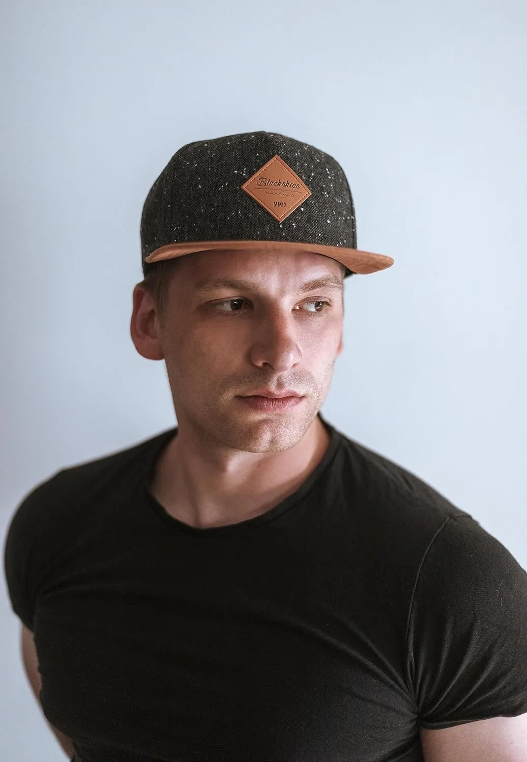 Blackskies Port Snapback Cap | Unisex Baseball Hat Cap Faux Suede Visor Suede
