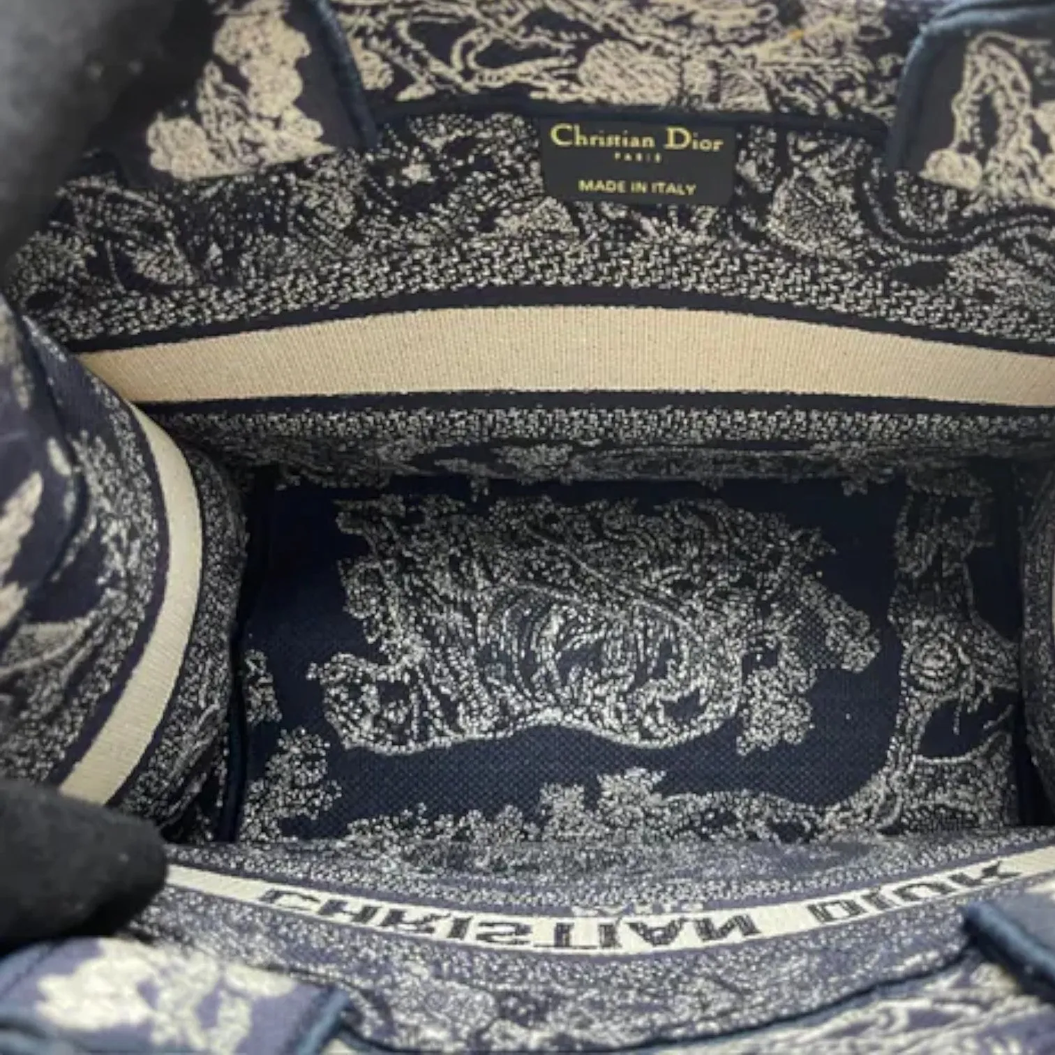 Blue De Tote Book Dioriviera Responsive Canvas Jouy Time-sensitive Toile Small