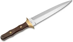Boker Arbolito Colmillo Guayacan Fixed Blade, Guyayacan Wood Handle with Black Leather Sheath