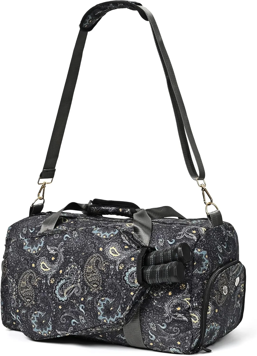 Boulder Bee Pickleball Bags, Premium Pickleball Tote Bag for Girls, Women’s Hand/Shoulder Gym Bag w Water Bottle Holder, with Pickleball Racquet/Paddle Holder