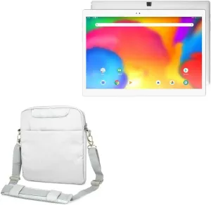 BoxWave Case Compatible with Alldocube X - Encompass Urban Bag, Over Shoulder Messenger Straps Handle Bag Pockets - Cool Grey