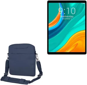 BoxWave Case Compatible with Chuwi HiPad Plus - Encompass Urban Bag, Over Shoulder Messenger Straps Handle Bag Pockets - Navy