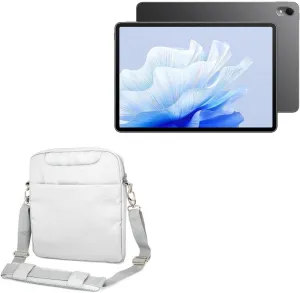 BoxWave Case Compatible with Huawei MatePad Air - Encompass Urban Bag, Over Shoulder Messenger Straps Handle Bag Pockets - Cool Grey