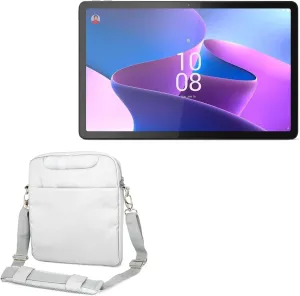 BoxWave Case Compatible with Lenovo Tab P11 Gen 2 - Encompass Urban Bag, Over Shoulder Messenger Straps Handle Bag Pockets - Cool Grey