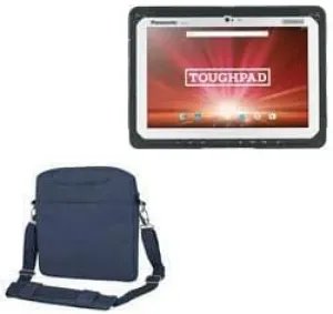 BoxWave Case Compatible with Panasonic Toughpad FZ-A2 - Encompass Urban Bag, Over Shoulder Messenger Straps Handle Bag Pockets - Navy