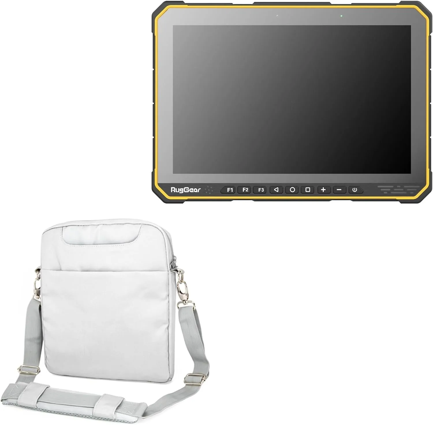 BoxWave Case Compatible with RugGear RG935 - Encompass Urban Bag, Over Shoulder Messenger Straps Handle Bag Pockets - Cool Grey