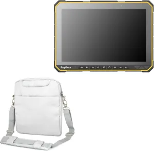 BoxWave Case Compatible with RugGear RG935 - Encompass Urban Bag, Over Shoulder Messenger Straps Handle Bag Pockets - Cool Grey