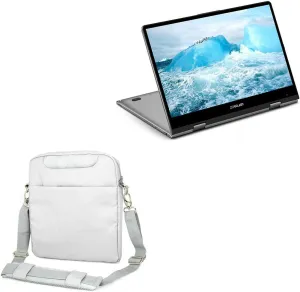 BoxWave Case Compatible with Teclast F5 - Encompass Urban Bag, Over Shoulder Messenger Straps Handle Bag Pockets - Cool Grey