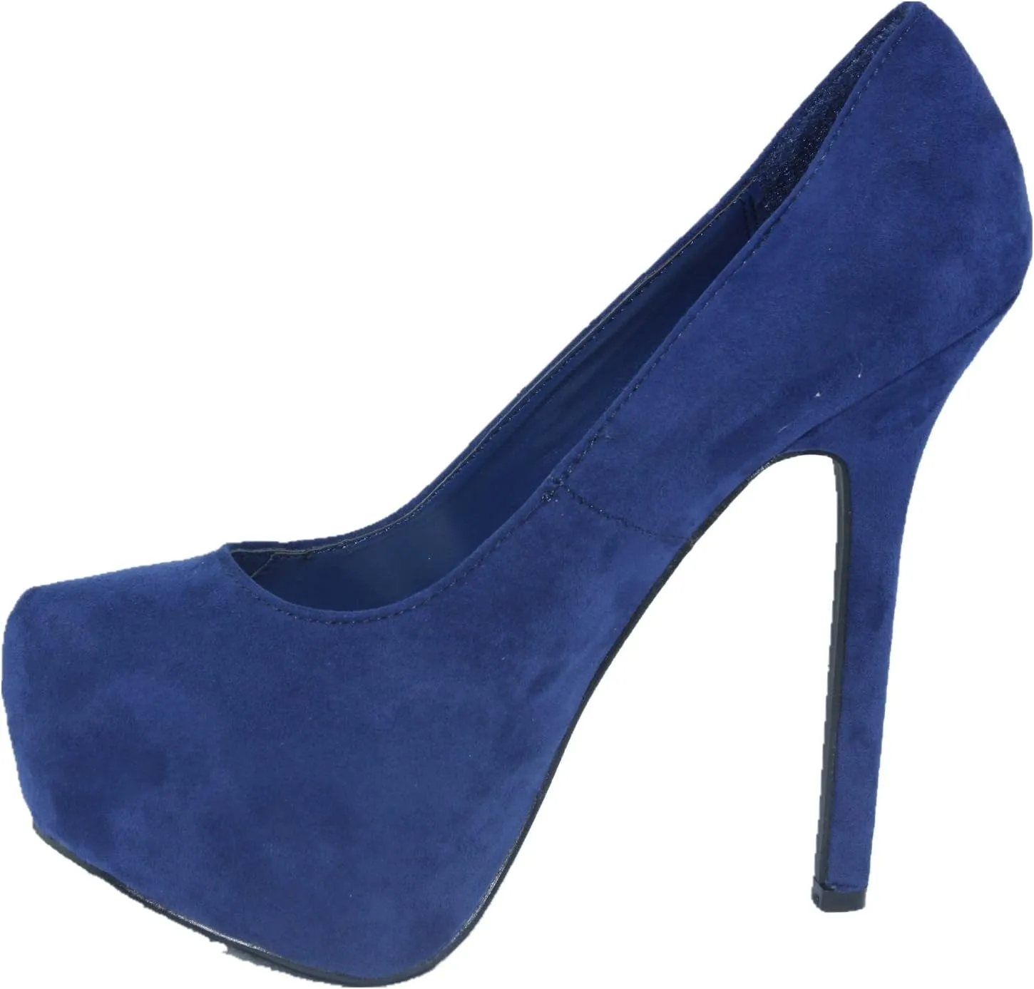 Breckelle's Women's Marisa-31 Slip on Almond Toe Stiletto High Heel Platform Pumps