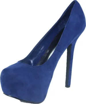 Breckelle's Women's Marisa-31 Slip on Almond Toe Stiletto High Heel Platform Pumps