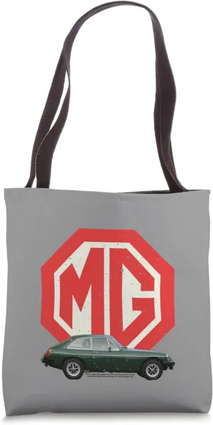 British Motor Heritage MG Retro Logo MGB GT Father's Day Tote Bag