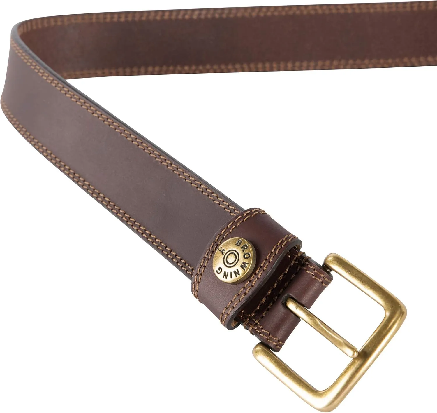 Browning Men's Rugged Leather Casual Belts