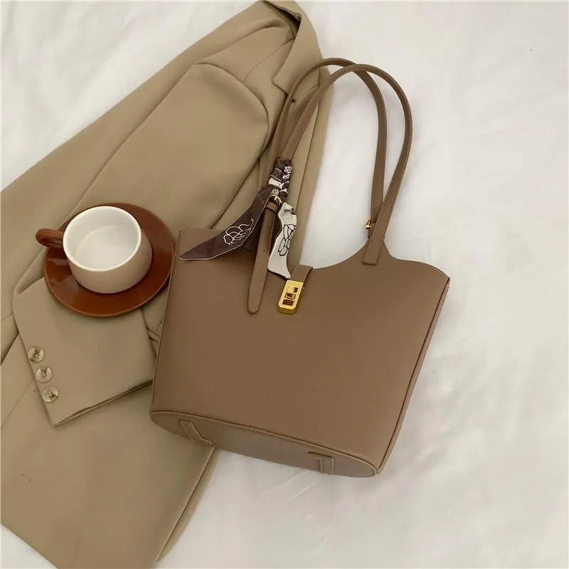 Bucket Bag For Women Vintage Bucket Purse Vegan Leather Tote Bag Shoulder Handbag