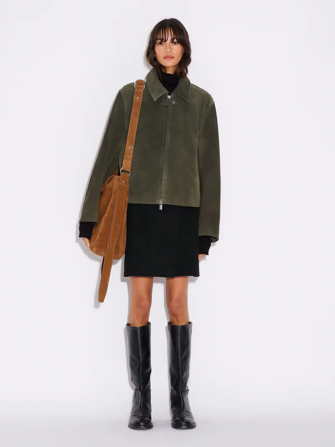 Bud Slouchy Suede Tote - Camel