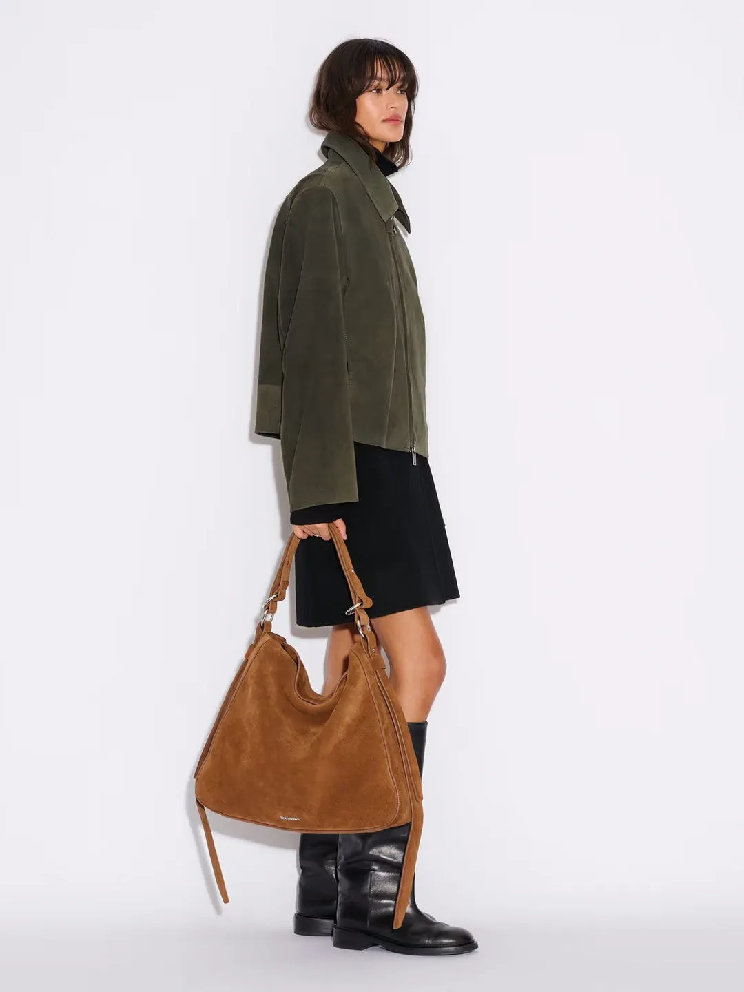 Bud Slouchy Suede Tote - Camel