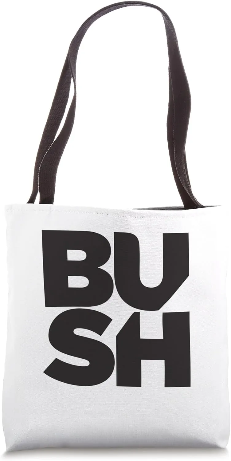 Bush – Black Stacked Logo Tote Bag