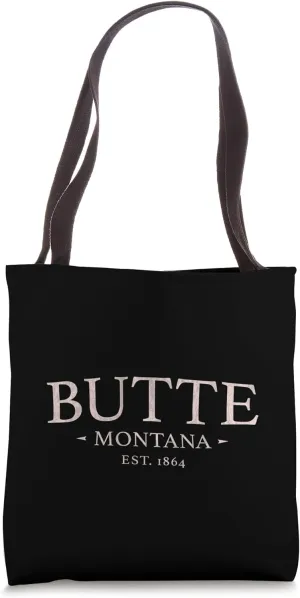 Butte Montana - Simple Butte MT Tote Bag