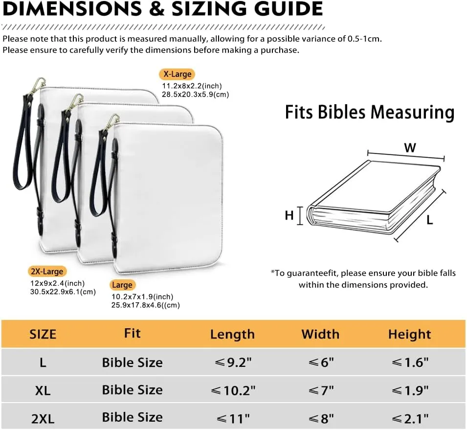 Butterfly Bible Cover Case, Soft PU Leather Church Book Bag with Zipper Pockets Women Portable Protective Bag for Bible Study Supplies,Size L/XL/2XL