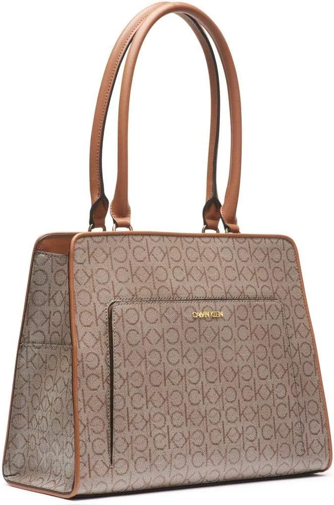 Calvin Klein Women's Margot Textured Logo Emboss Tote