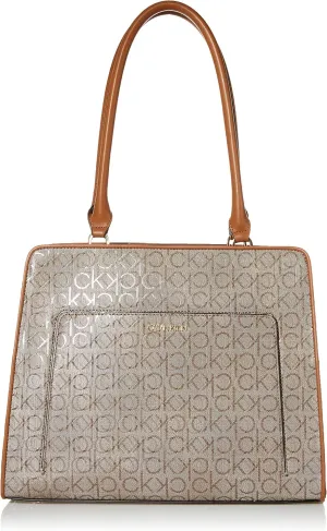 Calvin Klein Women's Margot Textured Logo Emboss Tote