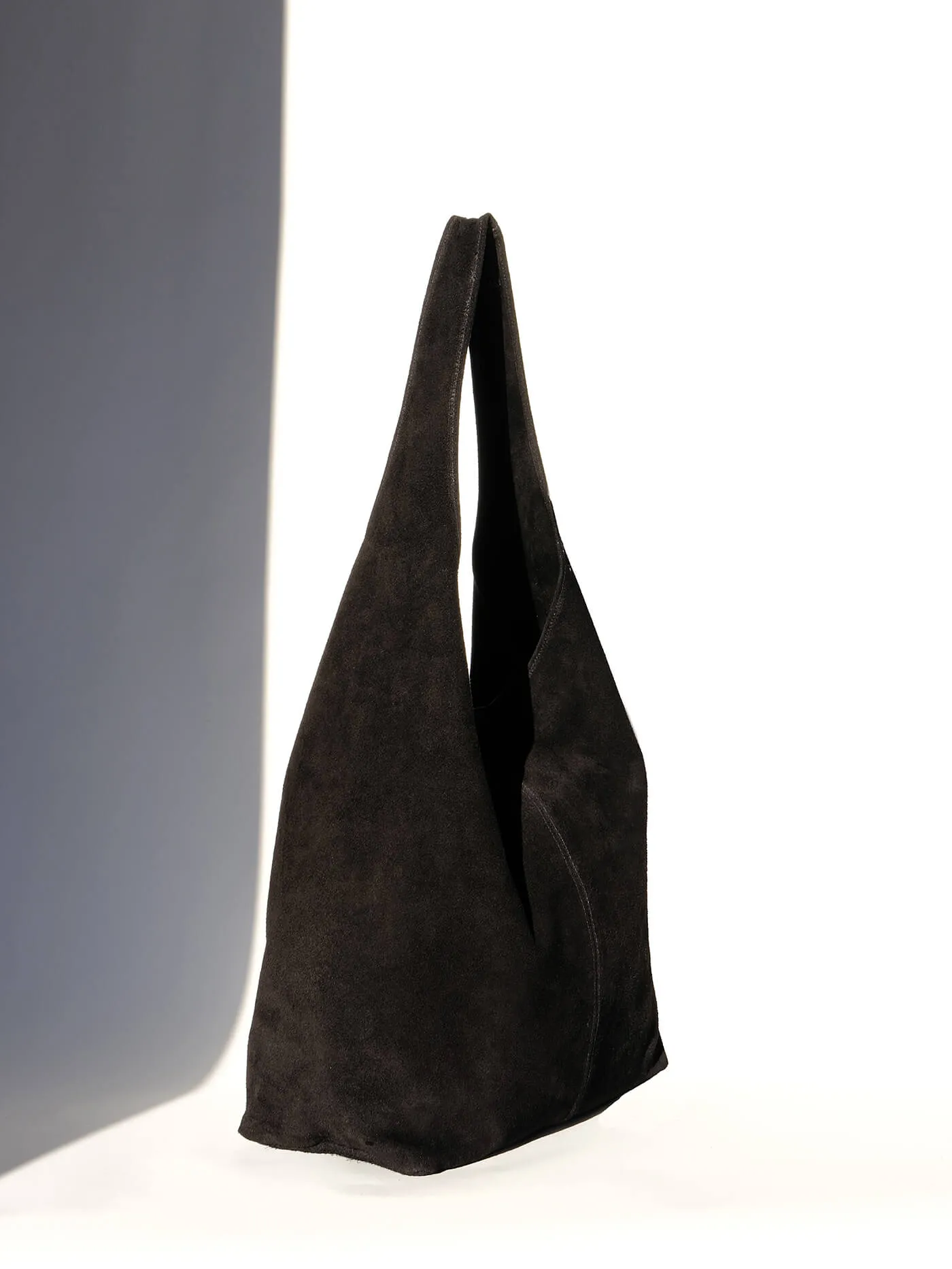 Camilla Suede Tote Bag in Black