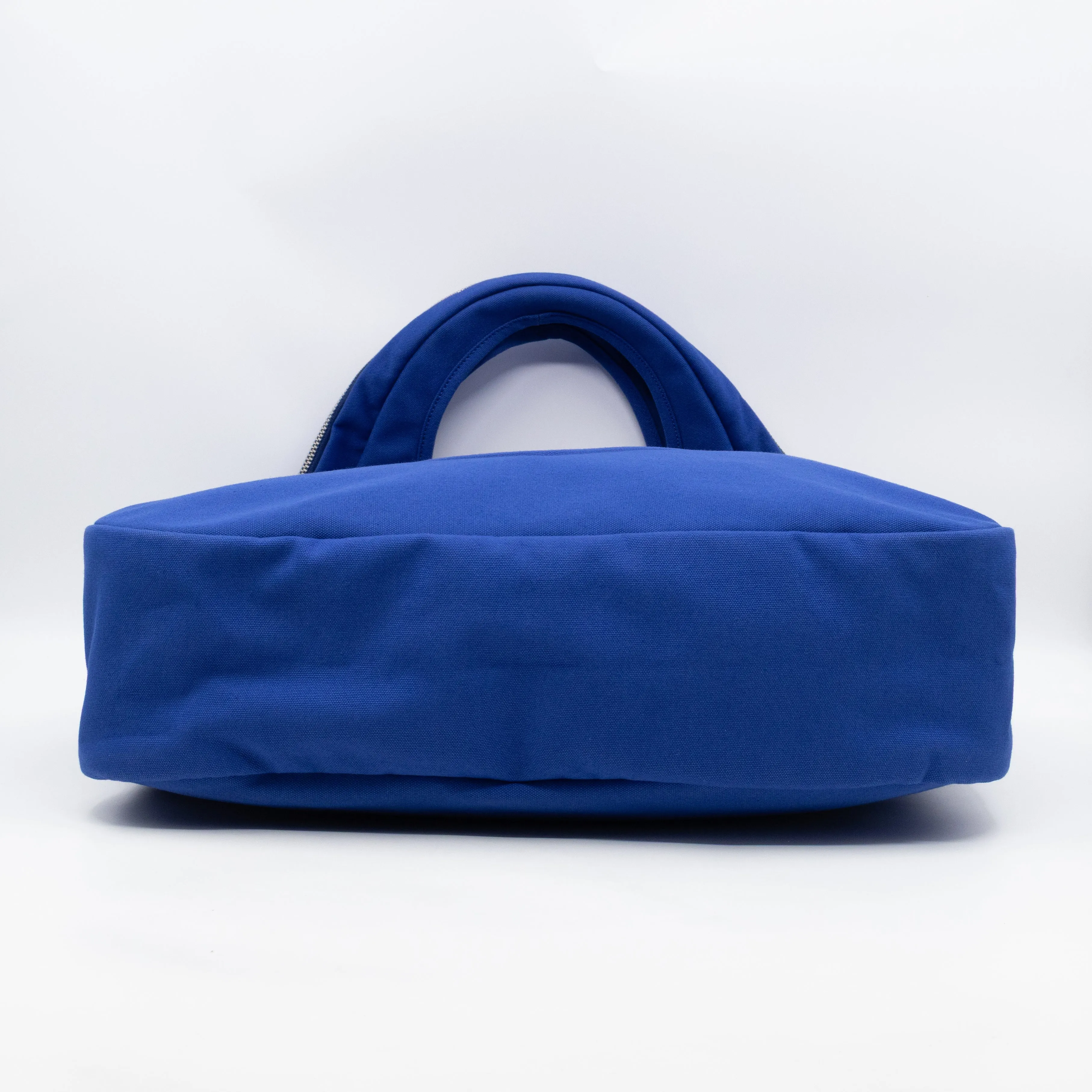 Canapa Logo Embossed Slouchy Tote Cobalto Canvas