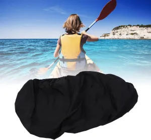 Canoe Cover, Thickened 420D Oxford Cloth Dust Proof UV Proof Kayak Cover, Sunblock Protector Kayak Canoe Cockpit Accessories for Outdoor Indoor Storage (M)