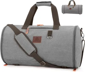 Canvas Duffle Bag for Men - 50L-70L Large Weekender Overnight Expandable Carry On Bag