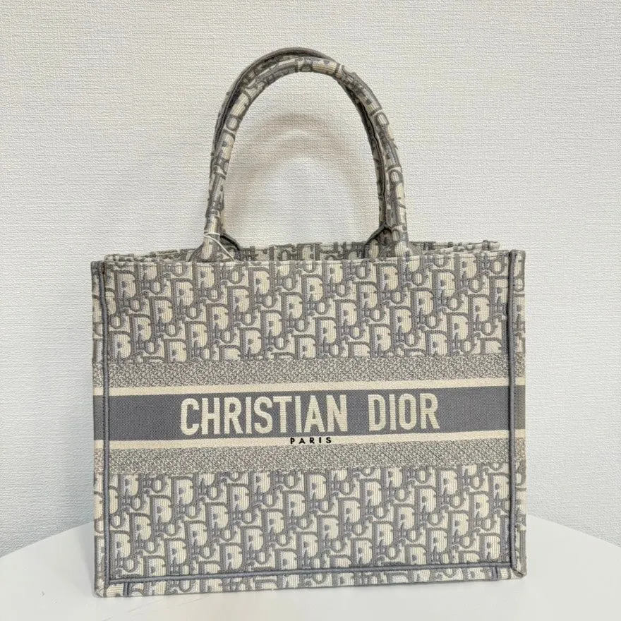 Canvas Tote Monogram Flat-rate discount Bag Grey Book Medium Dior Tote Impressive variety