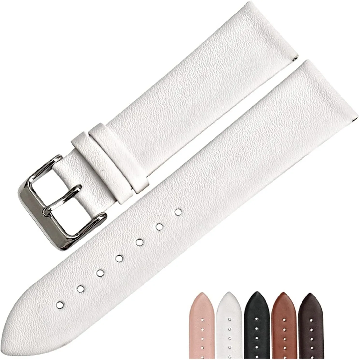 CAREG Watch Accessories Genuine Leather Watch Band 18mm 19mm 20mm 22mm Watchband Compatible With DW Daniel Wellington Watch Strap Durable