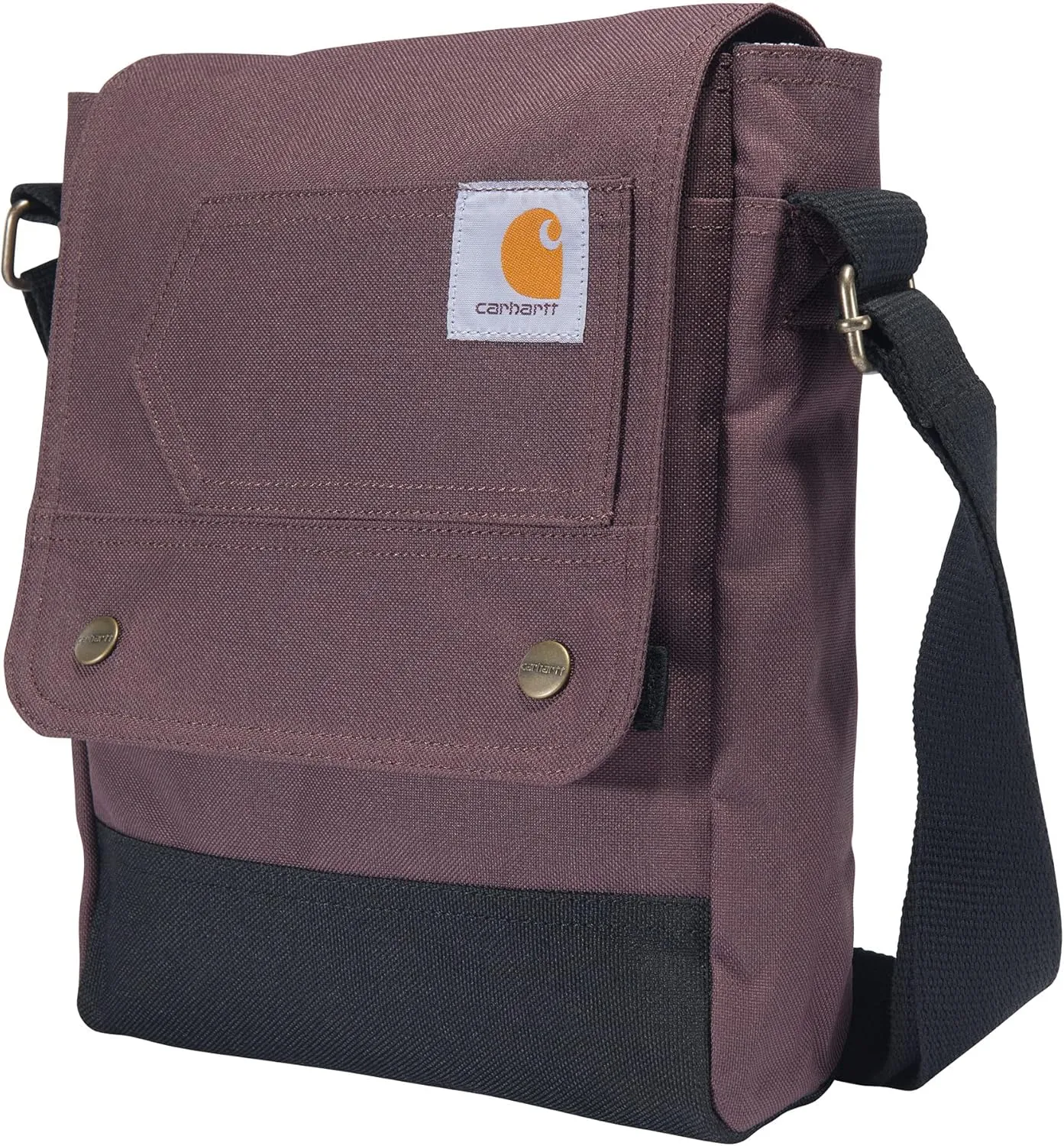 Carhartt, Durable, Adjustable Crossbody Bag With Flap Over Snap Closure