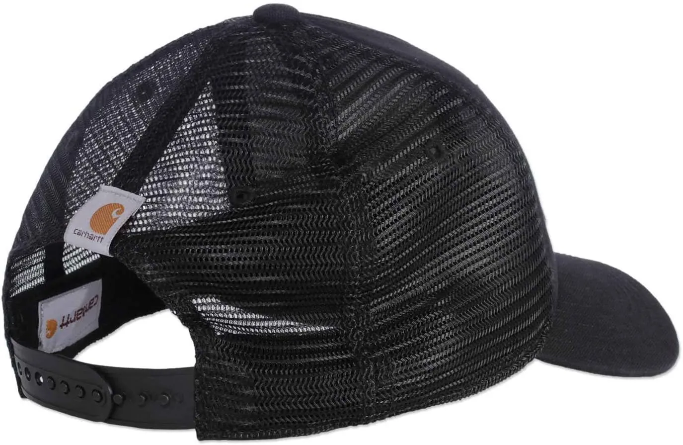 Carhartt Men's Canvas Mesh-Back Logo Graphic Cap