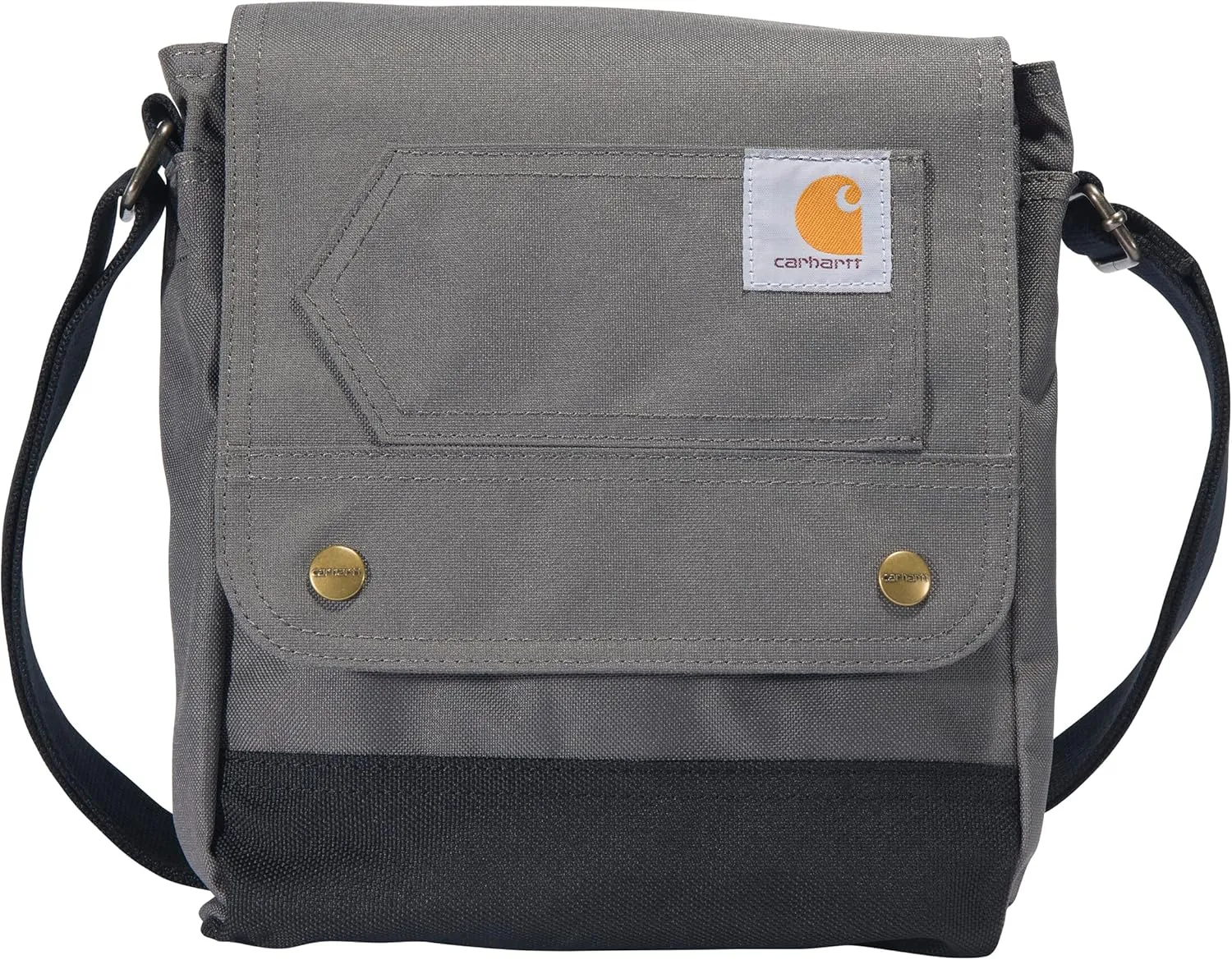 Carhartt Women's Crossbody Snap Bag Durable Adjustable Crossbody Bag with Flap Over Snap Closure