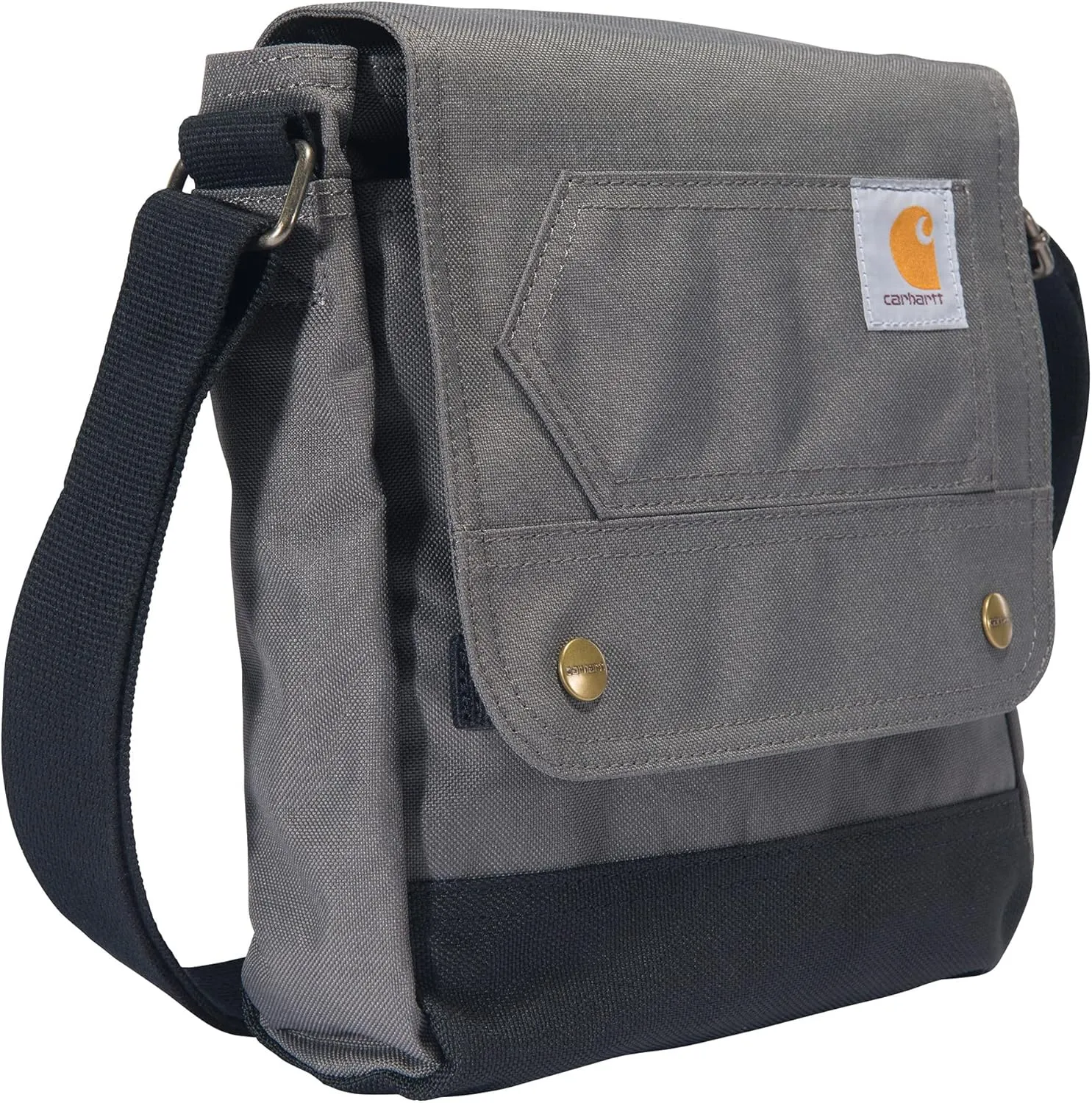Carhartt Women's Crossbody Snap Bag Durable Adjustable Crossbody Bag with Flap Over Snap Closure