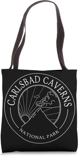 Carlsbad Caverns New Mexico National Park Logo Travel Tote Bag
