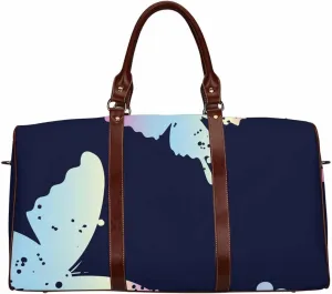 Carry On Bags For Airplanes Butterflies Sil-Houette Pattern Carry On Duffel Bags For Airplanes, Overnight Bag With Toiletry Bag Hospital Bag For Labor (Type-1,18.62"x 8.5"x 9.65")