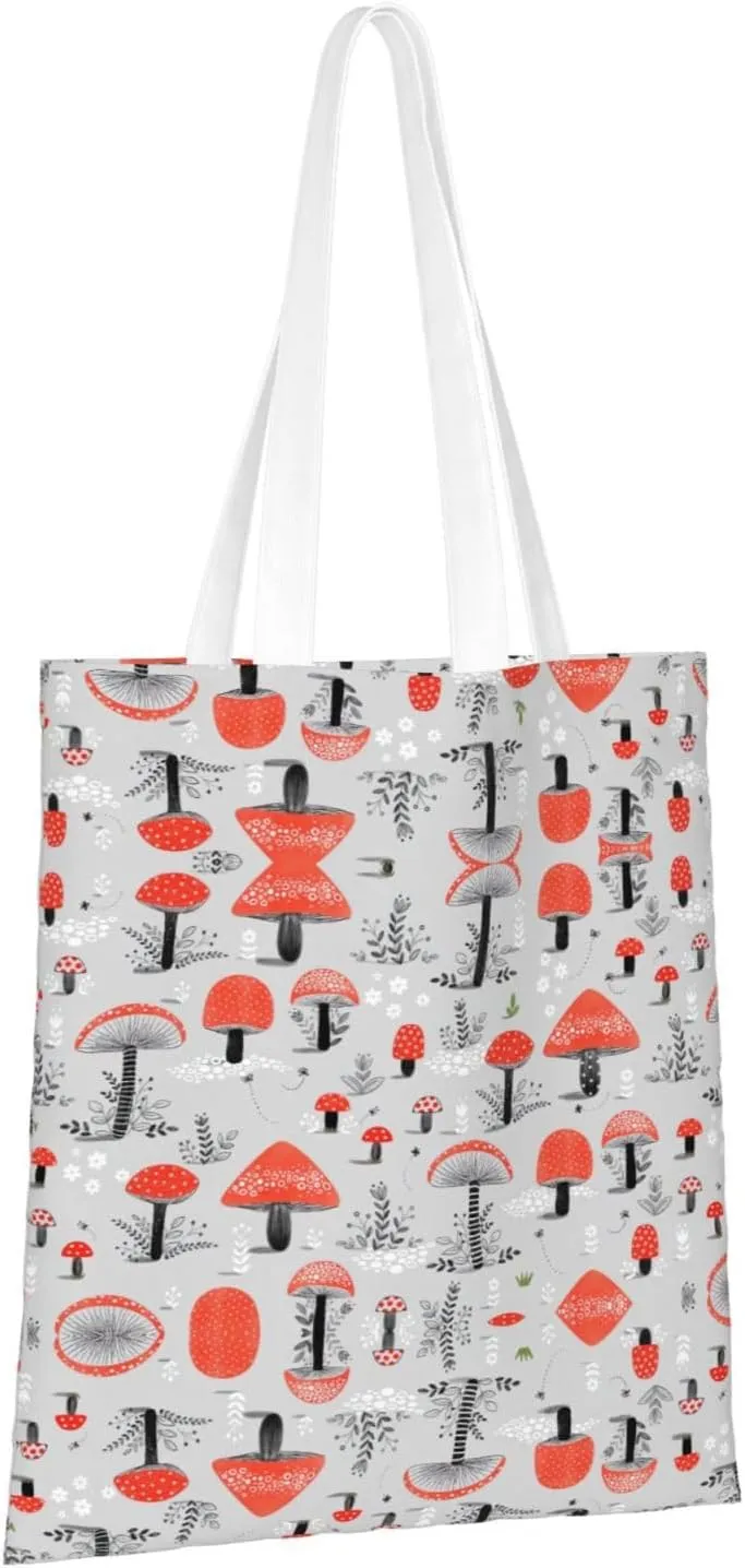 Cartoon Medicine Pattern Print Foldable Tote Bag For Women Large Tote Shoulder Handbag Reusable Grocery Bags Travel Work