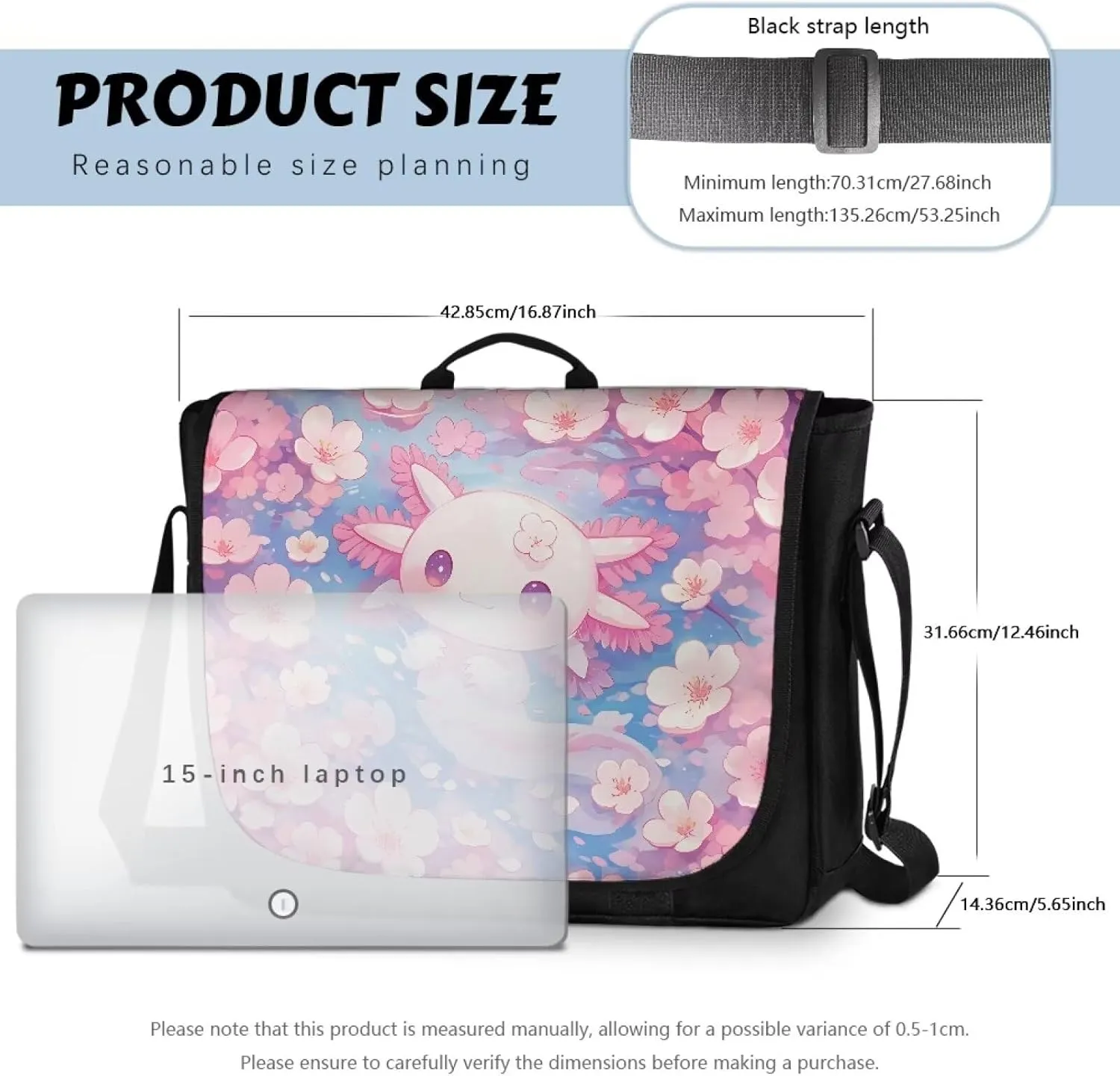 Casual Flap Crossbody Bag for Women Large Messenger Bag Vintage Men Shoulder Satchel Handbag for 15inch Laptop
