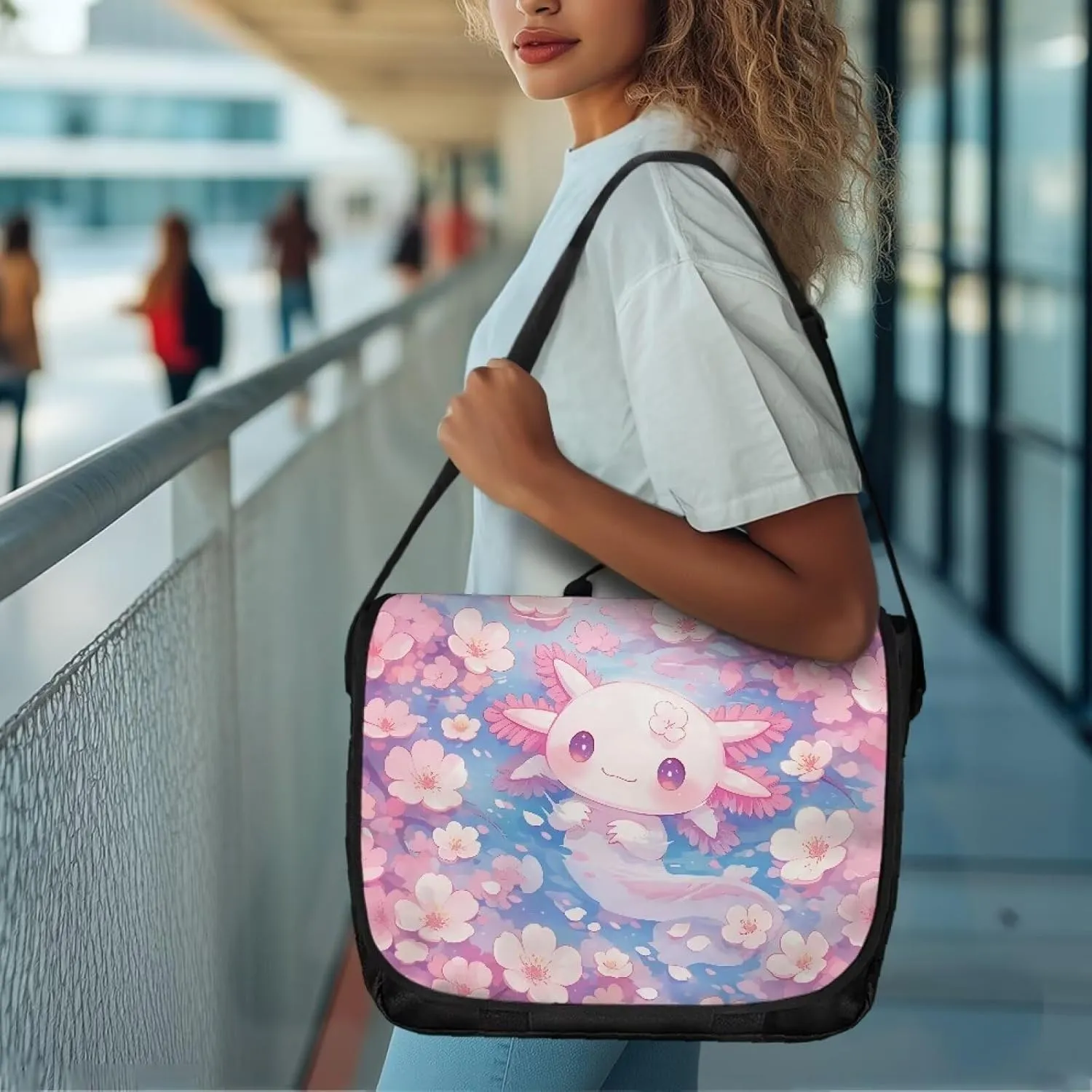 Casual Flap Crossbody Bag for Women Large Messenger Bag Vintage Men Shoulder Satchel Handbag for 15inch Laptop