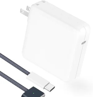 Charger for MacBook Pro 14 16 inch 2023 2022 2021 M4 M3 M2 M1, 2022 2023 2024 MacBook Air 13 15 inch, 96W / 70W USB C Power Adapter, 6.6FT USB C to 3 Braided Cable LED, Original Quality (Midnight)