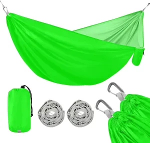 Chartreuse 330lb Capacity Outdoor Hammocks with Hanging Rope Indoor Hammock for Outside Patio Backyard Poolside Silla hamacas para adultos